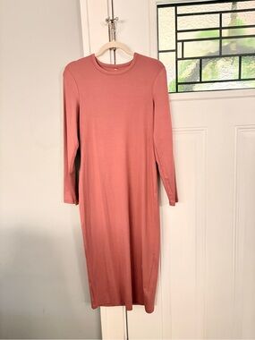 Nw/ot Gap Women’s Long Sleeve Midi Dress in Dusty Rose